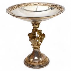 'The Herald's Tazza' limited edition silver ornamental cup, designed by Hector Miller and ...