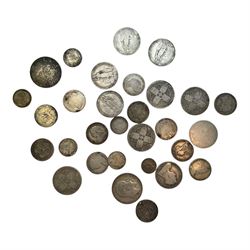 Approximately 210 grams of Great British pre 1920 silver coins, including Queen Victoria 1...