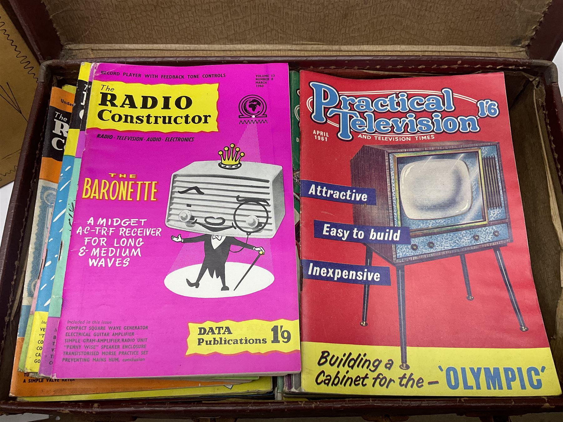 Collection of early to mid 20th century magazines, books and ephemera relating to radio and television repair and valves, including price lists, catalogues, service manuals, 1950s and 1960s Practical Wireless, Practical Television and The Radio Constructer magazines, etc as per lists