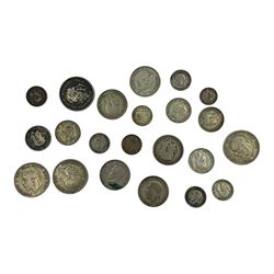 Approximately 160 grams of Great British pre 1947 silver coins, including halfcrowns, florins etc