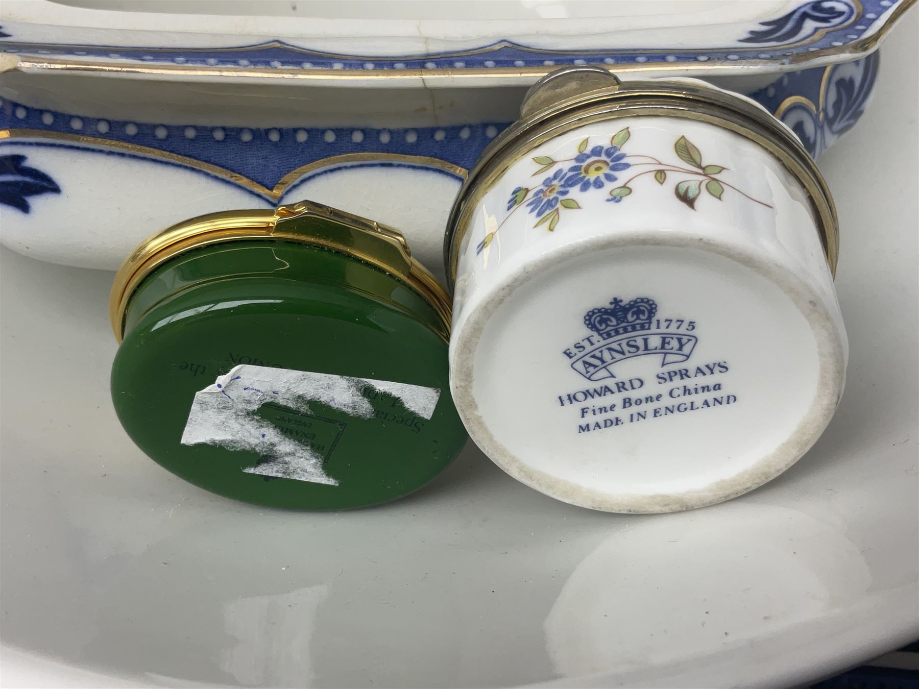 Tea service decorated with roses, together with Victorian and later ceramics etc, in four boxes