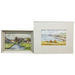 Edward H Simpson (British 1901-1989): 'Howden Farm - Langdale End' Yorkshire Village and Haystacks on the East Coast, three watercolours signed max 37cm x 55cm (3)