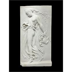 Composite BM replica neo classical  plaque, H43cm