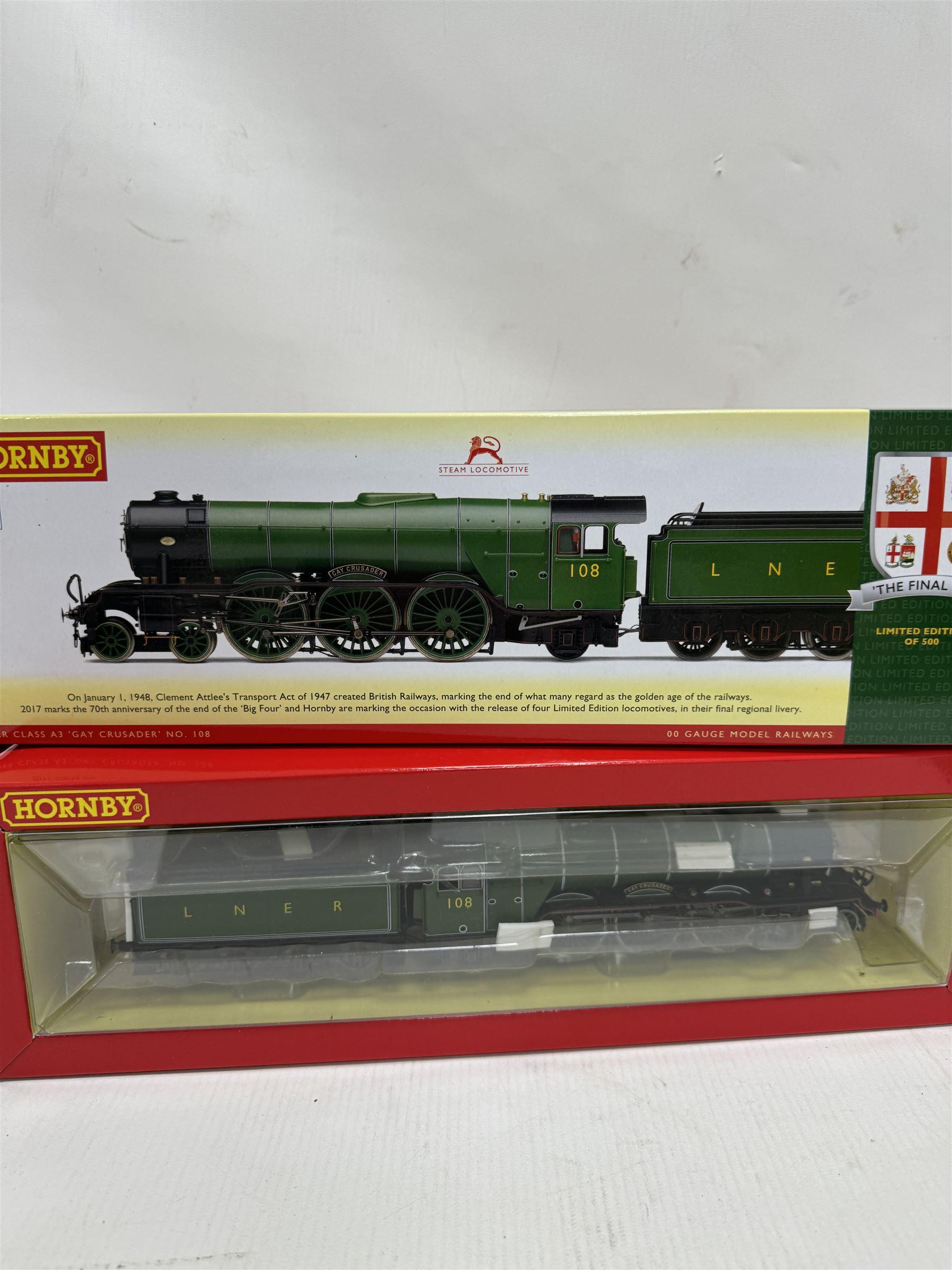 Hornby '00' gauge limited edition The Final Day R3518 LNER Class A3  Gay Crusader locomotive, no. 108, boxed