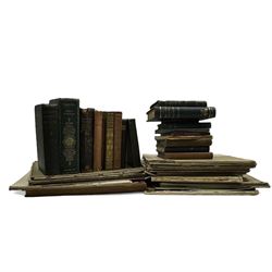 Collection of books, to include The Natural History of Selborne, The Constitution of the Wesleyan Methodist Church, Milton's Poems etc, together with sheet music 