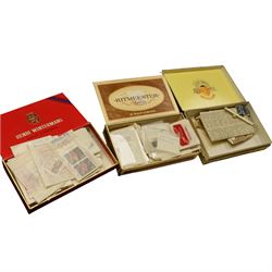 Mostly Great British stamps, including Queen Elizabeth II mint pre-decimal and decimal issues including commemorative fist class, various first covers some with special postcards many with printed addresses etc, housed in seven ring binder albums and loose, in one box