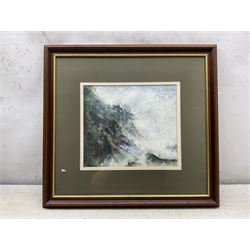 Jason Skill (British 20th Century): Abstract Sea Scene, watercolour signed, dated 1994 verso 23cm x 27cm 