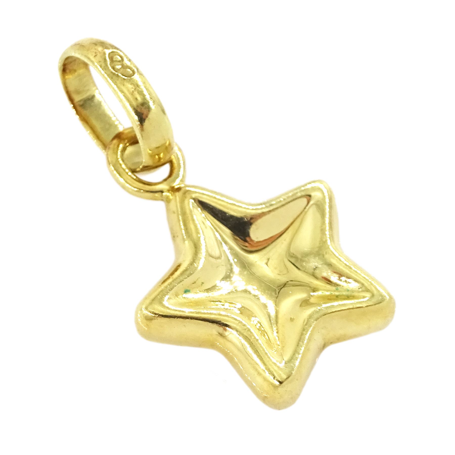 Links of London 18ct gold star pendant / charm, hallmarked, with pouch