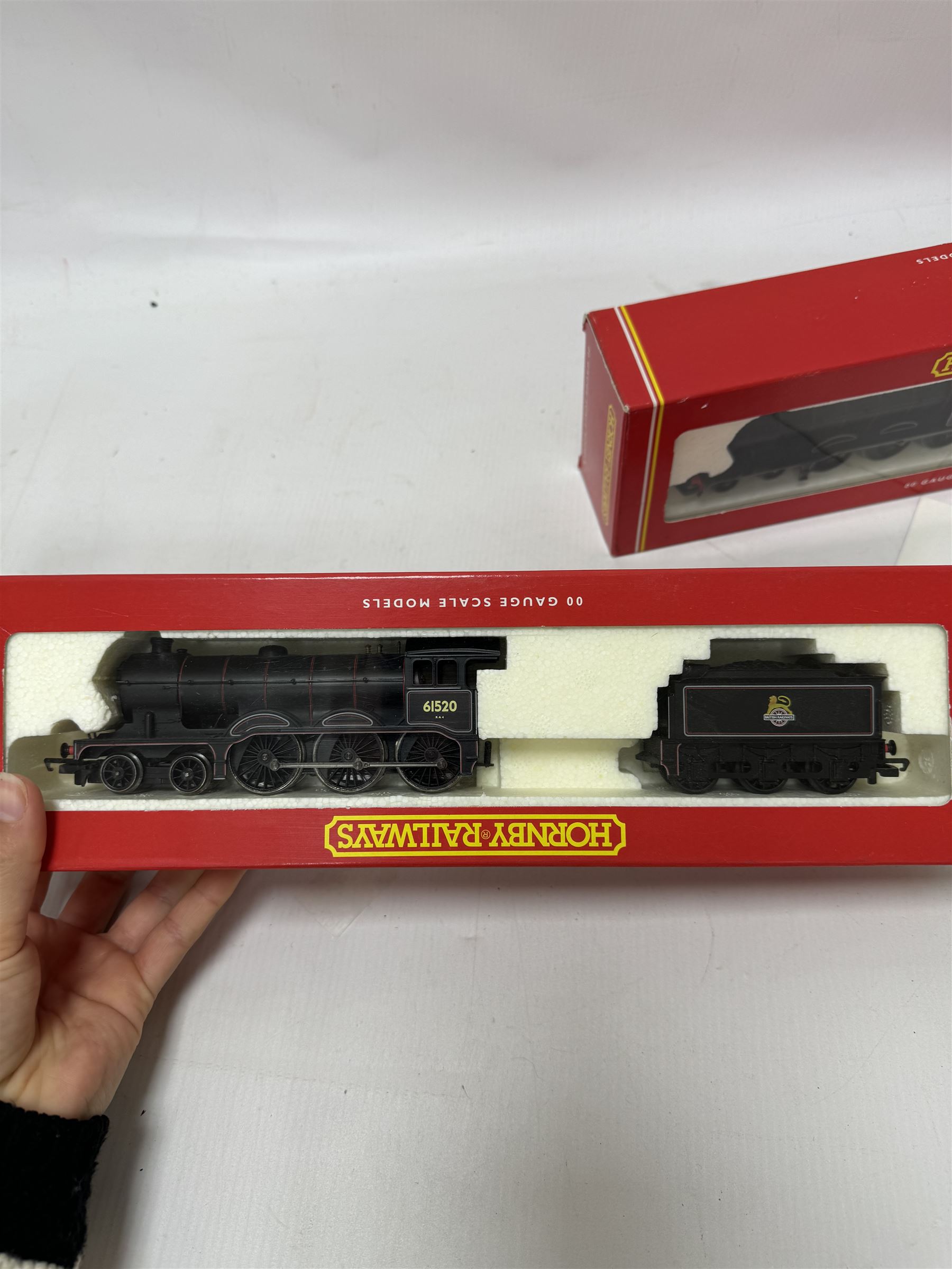 Two Hornby '00' gauge BR Class B12/3 4-6-0 locomotives, comprising R2102A no. 61520 and R2102B no. 61553, both boxed 