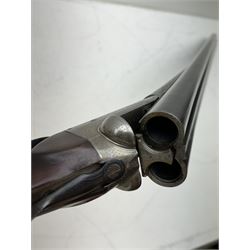 SHOTGUN CERTIFICATE REQUIRED - Charles Lancaster, 12 bore side by side shotgun, 66cm (26