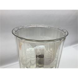 Glass water filter, with a mother of pearl lustre finish, H38cm