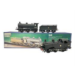 ‘00’ gauge - kit built NBR (Class B-Reid) LNER/BR J35/1/2/4/5 0-6-0 steam locomotive and tender no.64480, finished in BR black with DJH Models box; with further kit built Class J50 0-6-0T locomotive no.68936, finished in BR black (2)