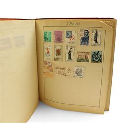 Great British and World stamps, including Queen Elizabeth II first day covers mostly with printed addresses and special postmarks, Gibraltar, Malta, Belgium, Denmark, France, Germany, Greece, Italy, Poland, Portugal, Spain and other world stamps etc, housed in six ring binder folders, 'The Strand' stamp album and loose, in one box