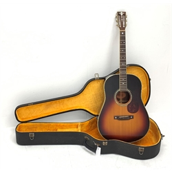 Crafter TR060 VLS-V Southern Jumbo acoustic guitar, violet sunburst gloss, rosewood back and sides, in carrying case