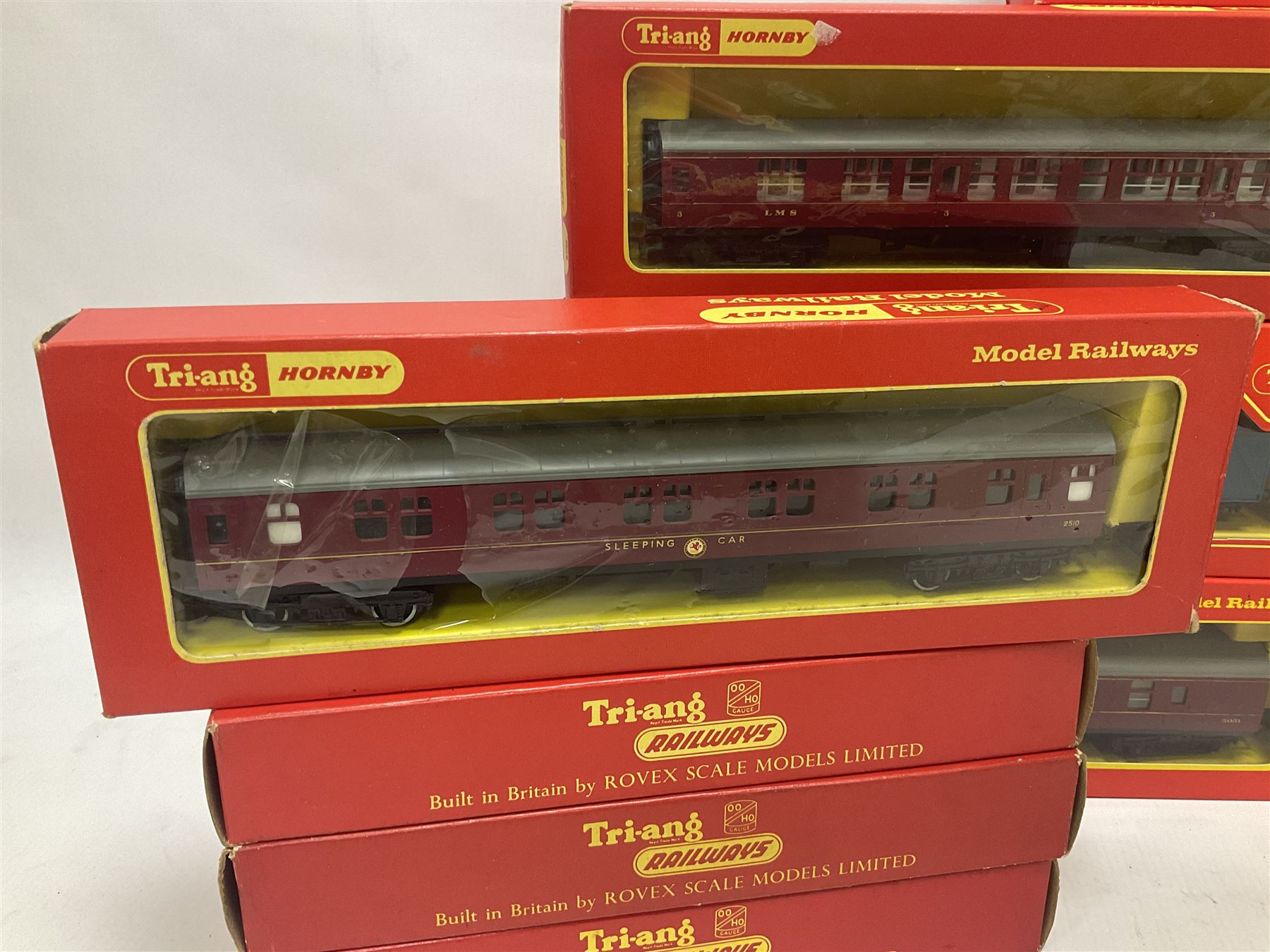 Various makers ‘00’ gauge - twenty three passenger coaches to include buffet cars, sleeping cars, utility van, Pullman coaches etc; mostly Hornby/Tri-Ang boxed (23) 