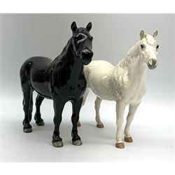 A Beswick figure modelled as a Connemara Pony, model no 1641, together with a Beswick Fell Pony, model no 1647.