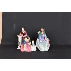 Four Royal Doulton figures, comprising Florence Nightingale HN3144, The Bedtime Story HN2059, Lady Charmain HN1949 and Sweet Anne HN1315 