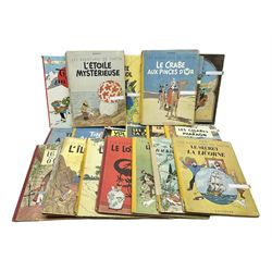 Twenty one first edition Herge, 'The Adventures of Tin Tin' books published by Casterman B...