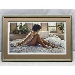 Steve Hanks (American 1949-2015): 'Southwestern Bedroom' and 'To Search Within, two artist proof lithographs signed and respectively numbered 156/165 and 28/99 max 42cm x 72cm (2)