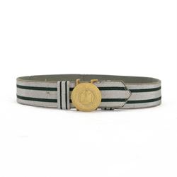 WWII Third Reich Nazi German Officers ceremonial/parade uniform belt, olive green fabric w...