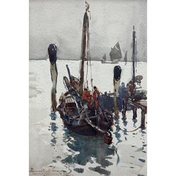 Frank Henry Mason (Staithes Group 1875-1965): 'Venice - Study from Nature', watercolour si...