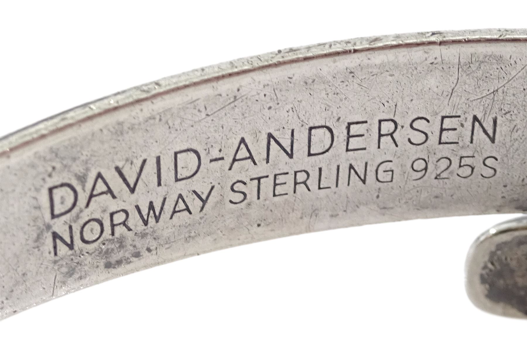 David Andersen silver 'Saga' bangle, stamped