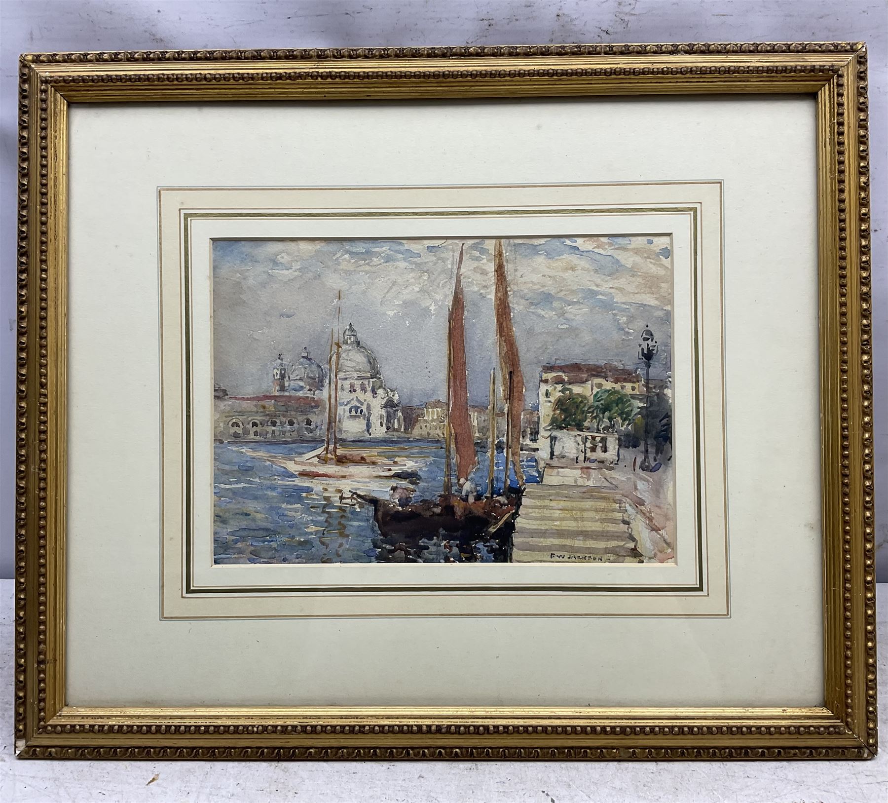 Frederick William Jackson (Staithes Group 1859-1918): 'Venice', watercolour signed, titled on label verso 19cm x 27cm 