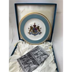 Spode The Imperial Plate Of Persia, commemorating 2500 years of Persian monarchy, limited edition of 10,000, in original box, D27cm
