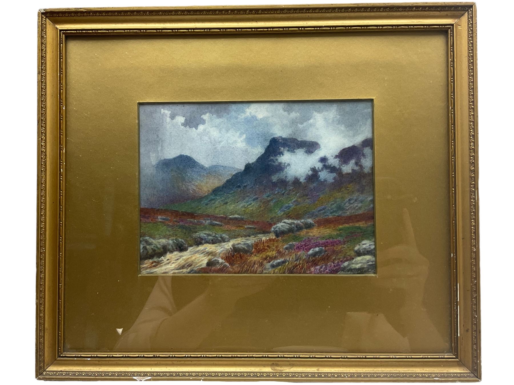 Harry Wallace (British 19th Century): Mountain Landscape, watercolour signed and dated '92, 14cm x 19cm 