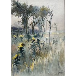 Harry Wanless (British c1872-1934): Misty Landscape with Trees, watercolour signed and dated 1900, 29.5cm x 20.5cm
Provenance: direct from the artist's family, part of a collection never previously seen on the market