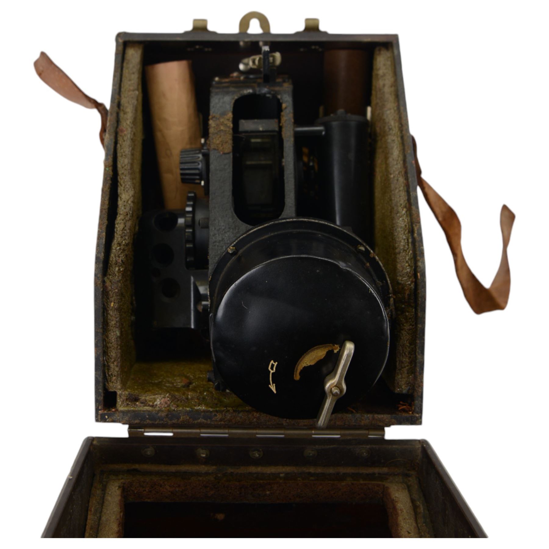 WWII Air Ministry MK IX.A 127.41 bubble sextant, in original fitted case, together with a Kelvin and Hughes Periscopic sextant no. 2134, in wooden case (2)