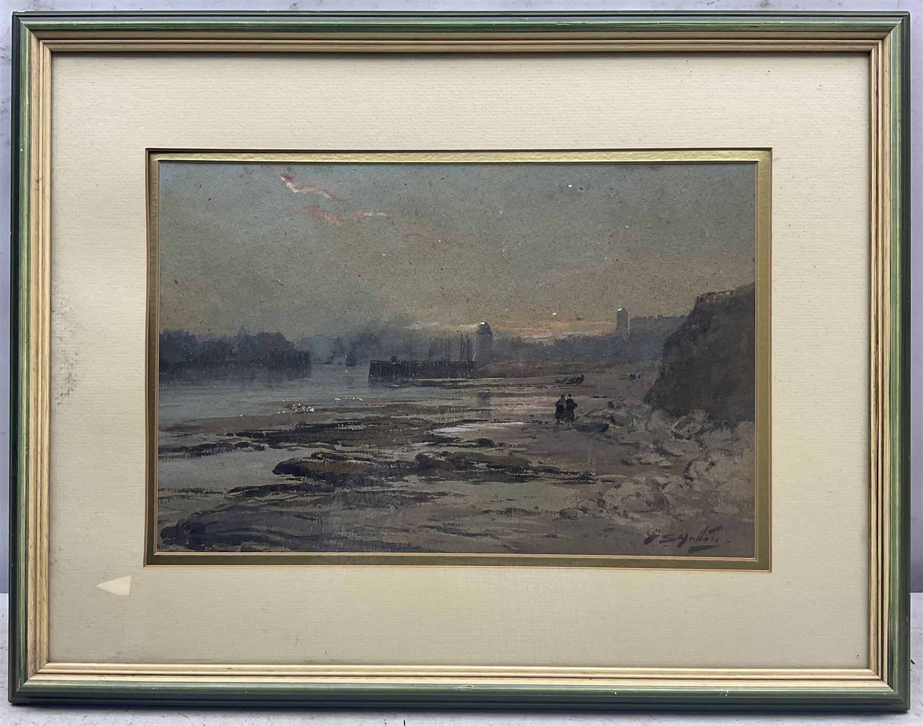 Thomas Swift Hutton (British 1860-1935): On the Beach at North Shields, watercolour signed 24cm x 37cm