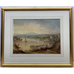 Peter de Wint OWS (British 1784-1849): Tranquil Harbour Scene, watercolour unsigned 36cm x 48cm