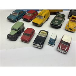 Corgi - approximately forty die-cast models of various scales to include ‘On the Move’ CC11406 and CC11407, both boxed; Renault 16, Ford Consul Classic, Vanwall Racing Car etc 