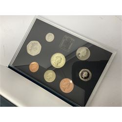 Six The Royal Mint United Kingdom proof coin collections, dated 1995, 1996, 1998, 2002, 2006 and 2007 all cased with certificates