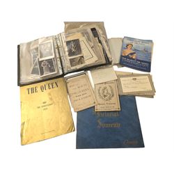 Collection of mostly Royal ephemera and commemorative memorabilia, including souvenir prog...