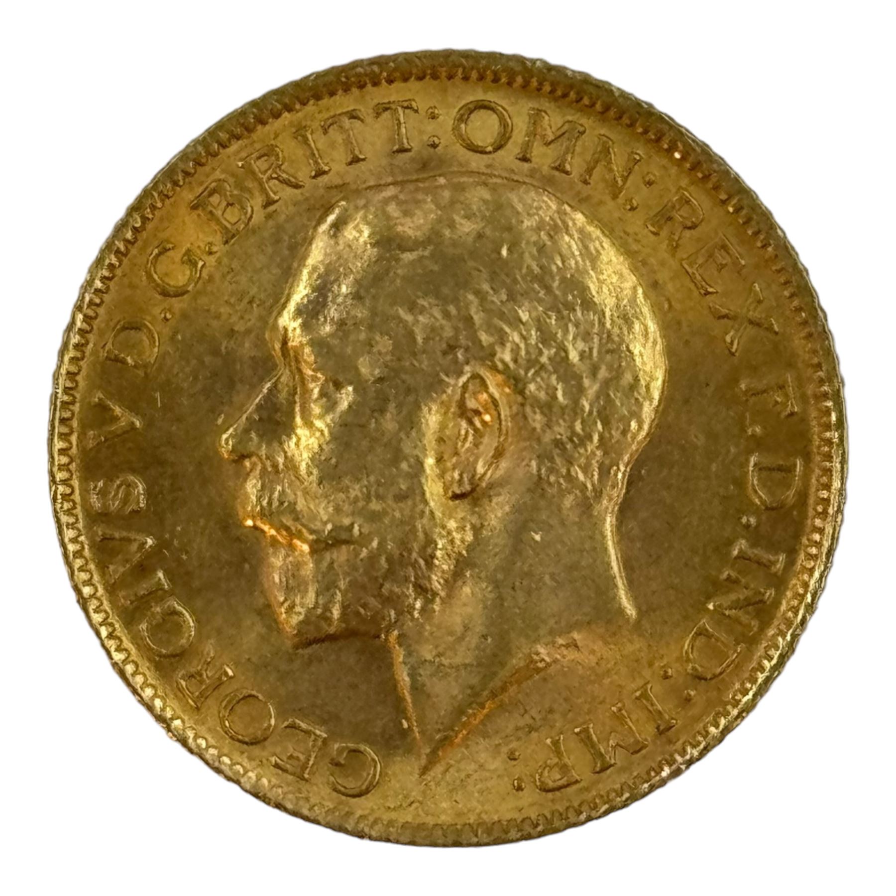 King George V 1914 gold full sovereign coin