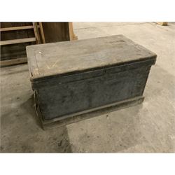 Victorian pine carpenters box, fully fitted interior with removable trays - THIS LOT IS TO BE COLLECTED BY APPOINTMENT FROM THE OLD BUFFER DEPOT, MELBOURNE PLACE, SOWERBY, THIRSK, YO7 1QY