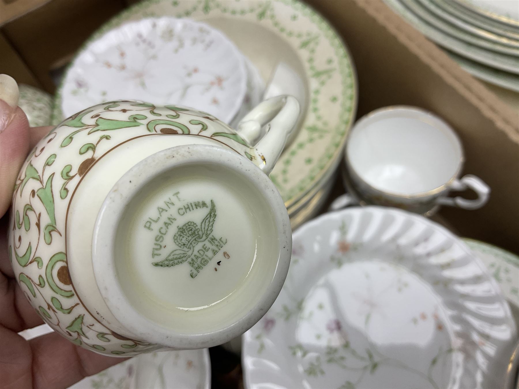 Collection of tea and dinnerwares to include Wedgwood Campion, etc in five boxes 