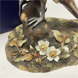 Royal Crown Derby Pheasant, signed by artist Lyndsey Selley, in original box, H38cm 