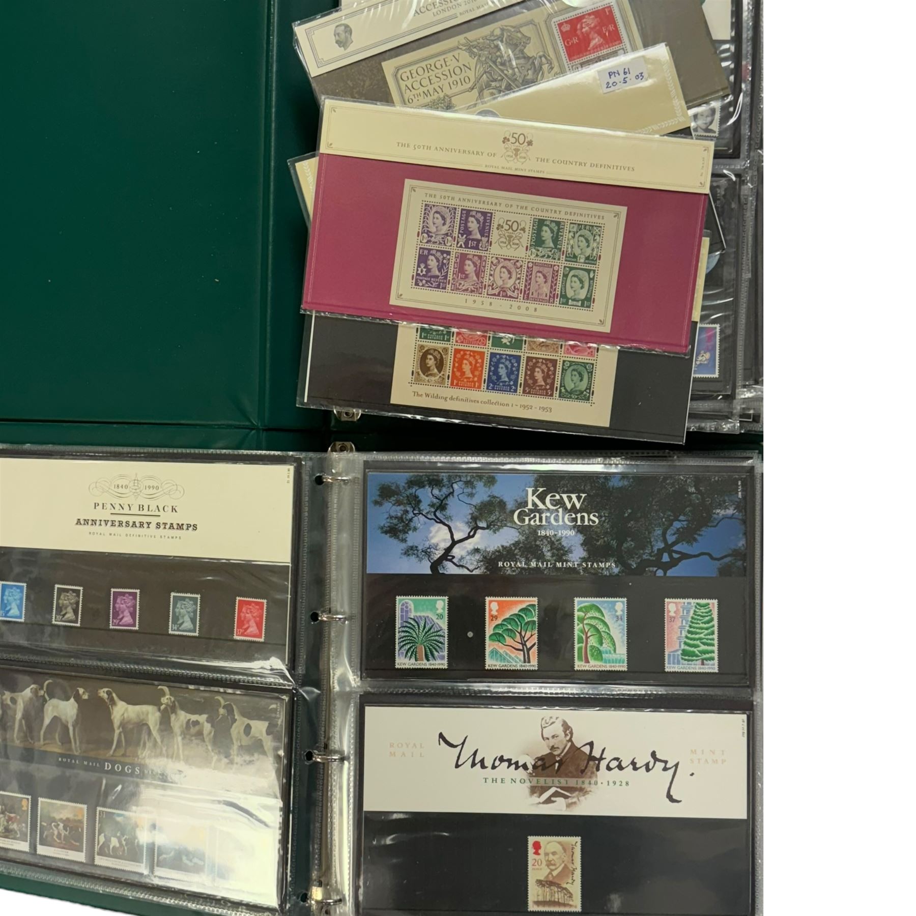 Queen Elizabeth II mint decimal stamps, mostly in presentation packs, face value of usable postage approximately 275 GBP