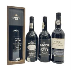 Four bottles Dow's port, comprising, 1975, 1979, Master Blend, and 2001 Quinta Do Bomfim, various contents and proof (4) 