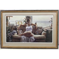 Steve Hanks (American 1949-2015): 'Southwestern Bedroom' and 'To Search Within, two artist proof lithographs signed and respectively numbered 156/165 and 28/99 max 42cm x 72cm (2)