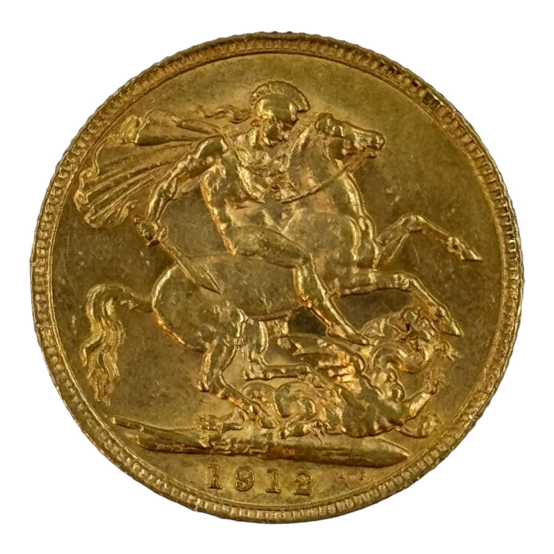 King George V 1912 gold full sovereign coin