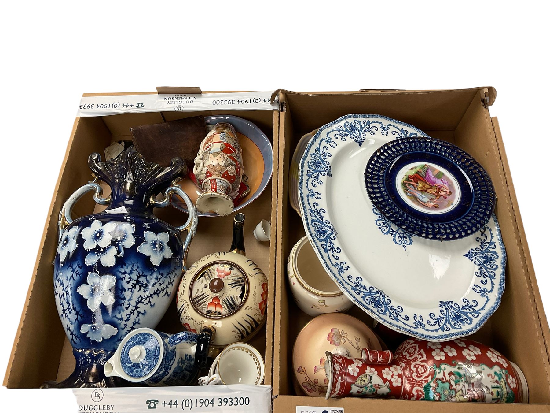 Royal Doulton figure, Lilac Time HN2137, together with other ceramics, in four boxes 