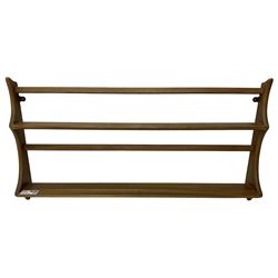 Ercol - small elm plate rack