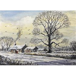 Jack Rigg (British 1927-2023): Winter Scene, watercolour signed, dated 2002 verso 13cm x 1...