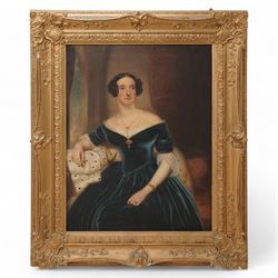 English School (19th century): Portrait of Mary Anne Gibson (nee Wildridge and then Patten...