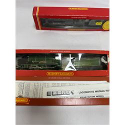 Three Hornby '00' gauge locomotives, comprising R378 LNER Class D49/1 locomotive Cheshire, R583 SR Schools Class 4-4-0 Shrewsbury and limited edition R375 LNER Class A3 4-6-2 Pretty Polly, all boxed