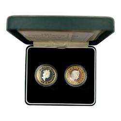 Six The Royal Mint United Kingdom silver proof two pound coins or sets, comprising 1995 '50th Anniversary of the United Nations', 1995 'Second World War', 1996 'A Celebration of Football', '1997 - 1998' two coin set, 1998 piedfort and 1999 'Rugby World Cup', all cased with certificates